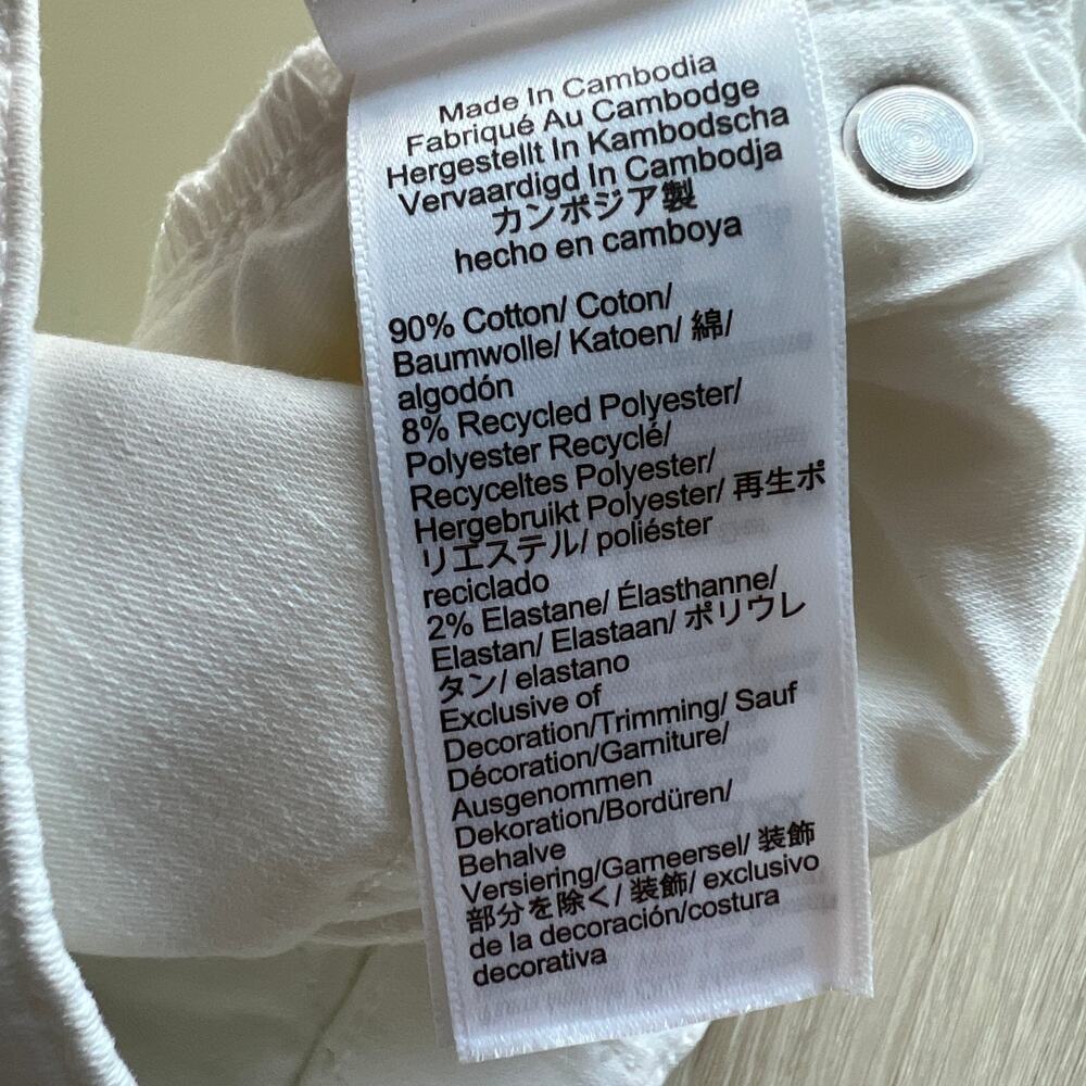 J Crew Kick Out Jeans Womens Petite 25 White Cropped - Picture 12 of 15